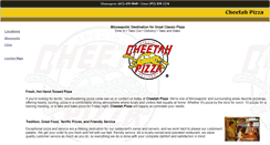 Desktop Screenshot of cheetahpizza.com